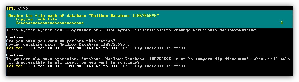 Mover las bases de datos de sistema en Microsoft Exchange 2013