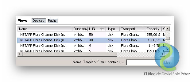 Ampliar una LUN RDM de un Guest Linux en VMware vSphere